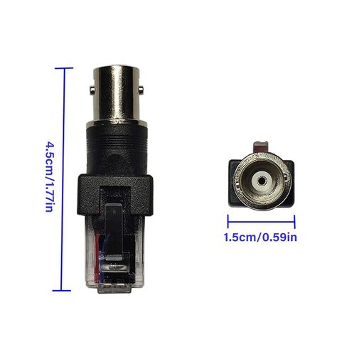 محول BNC إلى RJ45 موصلات BNC أنثى إلى ذكر RJ45 لاختبار الكابلات المحورية وفحصها in Kuwait