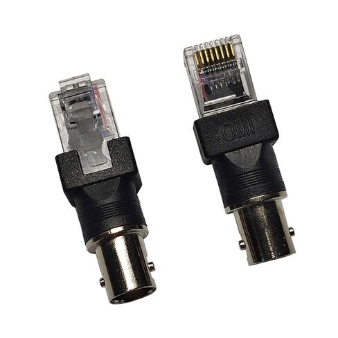 محول BNC إلى RJ45 موصلات BNC أنثى إلى ذكر RJ45 لاختبار الكابلات المحورية وفحصها in Kuwait