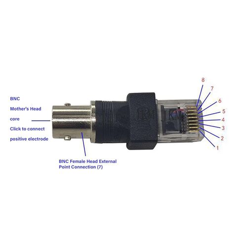 محول BNC إلى RJ45 موصلات BNC أنثى إلى ذكر RJ45 لاختبار الكابلات المحورية وفحصها in Kuwait