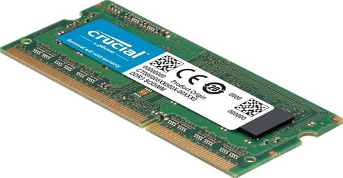 مجموعة كروكيال 4 جيجابايت (2 جيجابايت × 2)، 204 دبوس SODIMM، DDR3 PC3-12800، in Saudi Arabia