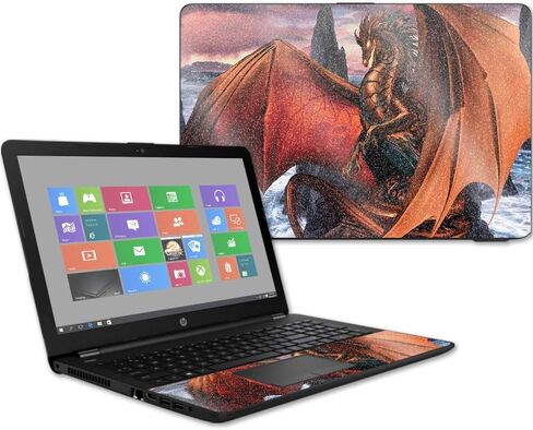 غلاف لامع لامع من MightySkins لجهاز الكمبيوتر المحمول HP 15t مقاس 15.6 بوصة (2017) - Dragon Reign | لمسة نهائية لامعة واقية ومتينة شديدة اللمعان | سهلة التطبيق والإزالة وتغيير الأنماط | صنع في الولايات المتحدة الأمريكية in Kuwait