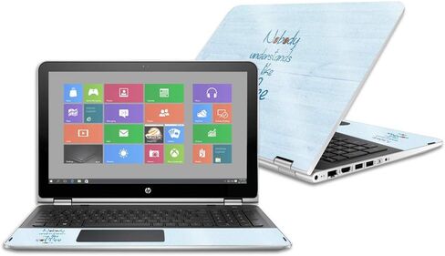 MightySkins Glossy Glitter Skin لجهاز HP Pavilion x360 15.6 "(2016) - القهوة تفهمني | لمسة نهائية لامعة واقية ومتينة شديدة اللمعان | سهلة التطبيق والإزالة وتغيير الأنماط | صنع في الولايات المتحدة الأمريكية in Kuwait