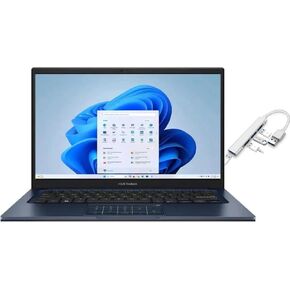 كمبيوتر محمول ASUS Vivobook مقاس 14 بوصة بدقة FHD | Intel Core i5-1334U | رسومات Intel UHD | كاميرا ويب | بلوتوث | أزرق | ذاكرة وصول عشوائي (RAM) سعة 12 جيجابايت | محرك أقراص SSD سعة 256 جيجابايت | Windows 11 Home | حزمة مع محور USB 3.0 in Kuwait