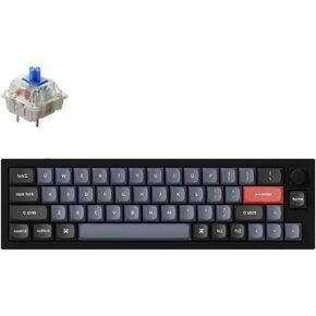 لوحة مفاتيح ميكانيكية Keychron Q9 52-Key 40% تخطيط (سلكية) مع مقبض - QMK/Launcher طبقات قابلة للبرمجة لنظام التشغيل Mac/Windows، مفاتيح Gateron G Pro بنية قابلة للتبديل السريع، هيكل من الألومنيوم، RGB، أسود in Kuwait