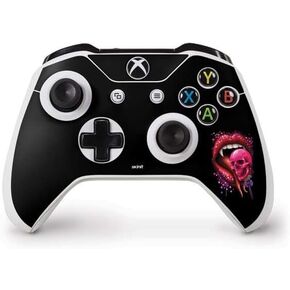 ملصق Skinit المخصص للألعاب متوافق مع وحدة تحكم Xbox One S - مرخص رسميًا من Sarah Richter Vampire Skull Lollypop من تصميم Sarah Richter in Kuwait