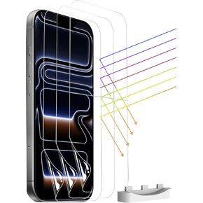 3 قطع واقي شاشة iPhone 17 Pro Max/iPhone 16 Pro Max | غير زجاجي | مضاد للانعكاس بنسبة 100% | مادة TPU غير قابلة للكسر | صديقة للحالة | رقيقة غير مرئية | طبقة ناعمة ومرنة لهاتف iPhone17Pro Max/iPhone16 Pro Max in Kuwait