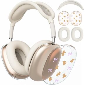 Purple Bowknot Design Case for Apple AirPods Max, Anti-Scratch Ear Pad Covers/Ear Cups Cover/Headband Cover, Headphone Protective Accessories for AirPods Max(2020 Lightning/2024 USB-C) in Saudi Arabia