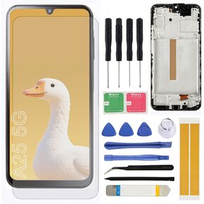 Screen Replacement for Samsung Galaxy A25 5G A256E A256W A256U A256V 6.5" Assembly LCD Display Touch Screen Digitizer with Repair Tools Frame in Saudi Arabia
