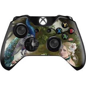 ملصق Skinit المخصص للألعاب متوافق مع وحدة تحكم Xbox One - مرخص رسميًا من Nene Thomas Woman with Peacocks من Nene Thomas Design in Kuwait