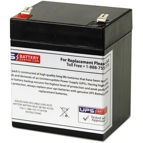 UPSBatteryCenter® 12V 5Ah, F2 Terminals Battery Compatible Replacement for Alesis TransActive Wireless 12 Volt Portable Speaker in Saudi Arabia