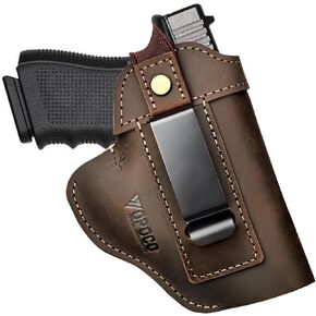 حافظة جلدية IWB/OWB لـ Taurus G2/G2C/G3C، Glock 19/42/43X، Sig P365/P320، Ruger LCP، Hellcat، Shield 9 مم يمين/يسار مخفي لحمل المسدسات العالمية لمعظم المسدسات in Kuwait