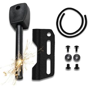 حامل فولاذي من النار لغمد كيديكس مع مجموعة أدوات إطلاق النار، وأساسيات التخييم، ومجموعة النجاة، في الهواء الطلق، وحرف بوش، وغمد السكين، ومشعل حريق صوان المغنيسيوم in Kuwait