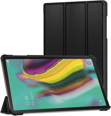 Perfectly Fit Anti-Slip Drop Protection Snap-On Wallet PU Leather Flip Case Cover Compatible with Samsung Galaxy Tab S5e 10.5" SM-T727V in Saudi Arabia