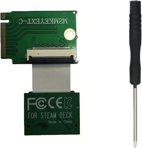 For Steam Deck LCD Handheld Devices M.2 NVMe PCIe 3.0 SSD Extension Card Adapter FPC Cable,Desktop Motherboard 2280 Replacement 2230 SSD Adapter Converter Board,PCIe 3.0 Expandable High Storage Card in Saudi Arabia