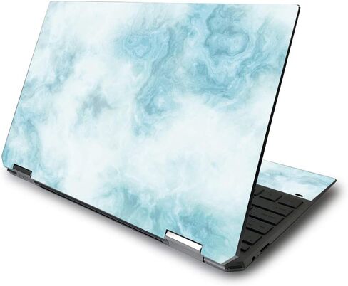 MightySkins Skin لجهاز HP Spectre x360 13.3" Gem-Cut (2020) | غطاء ملتف من الفينيل واقٍ ومتين وفريد ​​من نوعه | سهل التطبيق والإزالة وتغيير الأنماط | صنع في الولايات المتحدة الأمريكية (HPS3601320-رخام أزرق) in Kuwait