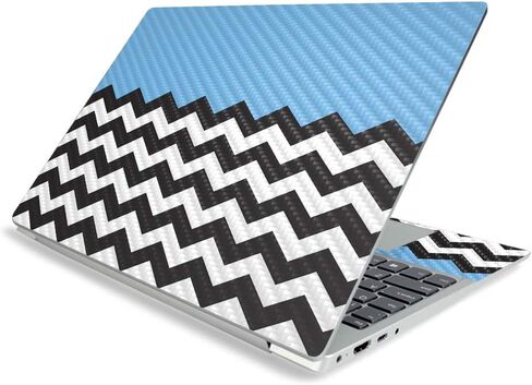 غلاف من ألياف الكربون MightySkins لجهاز Lenovo IdeaPad S340 15 بوصة (2019) - شيفرون ليموني | لمسة نهائية واقية ومتينة من ألياف الكربون | سهلة التطبيق والإزالة وتغيير الأنماط | صنع في الولايات المتحدة الأمريكية in Kuwait