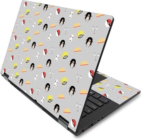 MightySkins Skin for Lenovo Flex 14" (2019 No Fingerprint Scanner) - Anime Fan | Protective, Durable Vinyl Decal Wrap | Easy to Apply Change Style | Made in The USA (LENFLX1419-Anime Fan) in Saudi Arabia