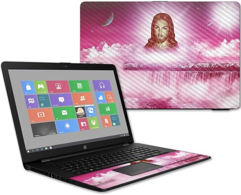 غلاف من ألياف الكربون MightySkins لجهاز الكمبيوتر المحمول HP 17T مقاس 17.3 بوصة (2017) - متقاطع | طبقة خارجية واقية ومتينة من ألياف الكربون | سهلة التطبيق والإزالة وتغيير الأنماط | صنع في الولايات المتحدة الأمريكية in Kuwait