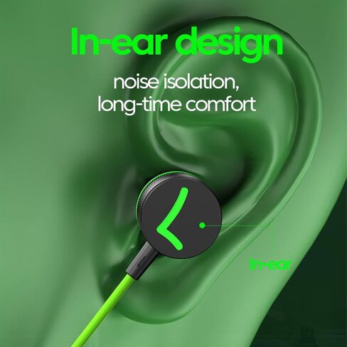 Metal Magnetic Wired Type-C / 1.2m in-Ear Earphones Compatible with Bass-Enhancing Smartphones, Wired Remote Gaming Earphones (Black) in Saudi Arabia