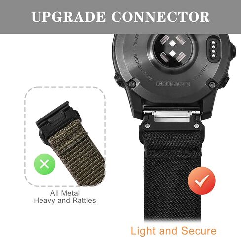 3 عبوات من سوار الساعة الملائم السريع المتوافق مع Garmin Fenix ​​8 47mm/7 Pro/7/6 Pro/6/5 plus/5/E، 22 مم حزام رياضي ناعم من النايلون المرن قابل للتعديل لـ Forerunner 965/970/Instinct 1/2/3 45 مم للطاقة الشمسية in Saudi Arabia