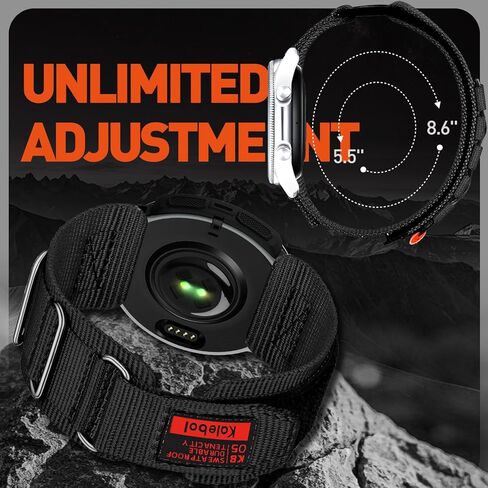 حزام متوافق مع AMAZTIM M2/M3/T2/T3، حزام رياضي من النايلون بتصميم منسوج متوافق مع KOSPET Tank M2/M3/M3 Ultra/T2/T3/T3 Ultra Smart Watch، متوافق مع ساعة ذكية مستديرة ومربعة in Kuwait