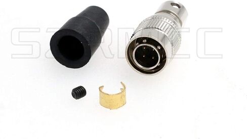 SZRMCC Hirose 4 Pin Male-to-Female Circular Connector, HR10A-7P-4P, Industrial Power Connector, Compatible with Sound Devices Zoom F4 F8 ZAXCOM, SmallHD, Sony, Topcon Sokkia Trimble in Saudi Arabia
