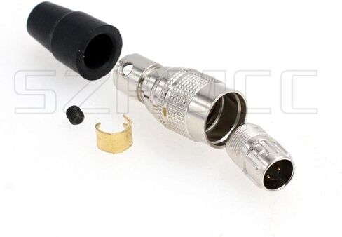 SZRMCC Hirose 4 Pin Male-to-Female Circular Connector, HR10A-7P-4P, Industrial Power Connector, Compatible with Sound Devices Zoom F4 F8 ZAXCOM, SmallHD, Sony, Topcon Sokkia Trimble in Saudi Arabia