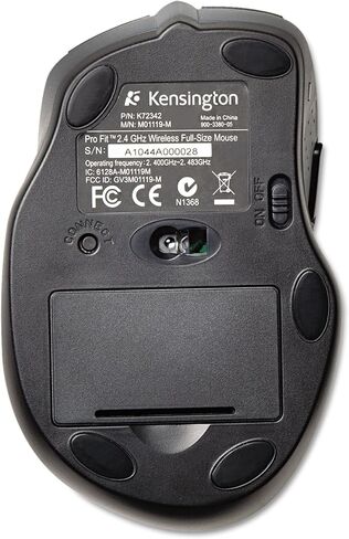Kensington 72370 Wireless Mouse,Full-Size,2.4GHZ,3-1/2-Inch x5-1/4-Inch x1-3/4-Inch,BK in Saudi Arabia
