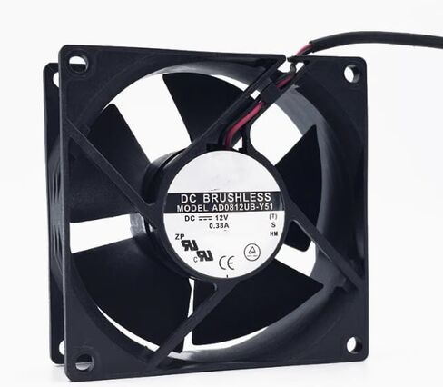 AD0812UB-Y51 80X80X32MM 8CM 12V 0.38A مروحة تبريد بسلكين in Kuwait