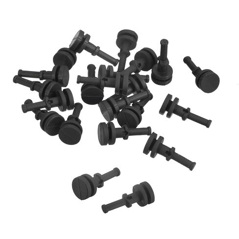 Generic Case Fan Mount Screws Silicone Reducing Noise Vibration Mounting Pin Rivet, 7.5mm x 17.7mm for PC Chassis Cooling Fans 20 Pcs in Saudi Arabia