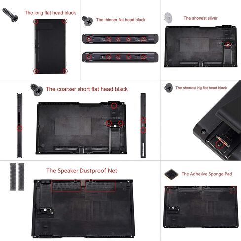 لوحة خلفية متطرفة لوحدة تحكم نينتندو سويتش، غلاف غلاف NS Joycon (إصدار D-Pad) مع مجموعة كاملة من الأزرار، غطاء بديل DIY لجهاز نينتندو سويتش - شفاف شفاف in Saudi Arabia