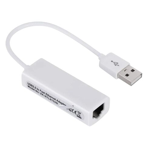 بطاقة الشبكة USpB 2.0 إلى RJ45 بسرعة 10/100 ميجا بت في الثانية بطاقة الشبكة USpB LAN RJ45 USBpB إلى محول إيثرنت لأجهزة الكمبيوتر المحمول Windows 7 8 10 in Saudi Arabia