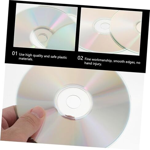 50PCS Handmade Decorative CD Discs for DIY Home Décor Unique Bird Design Recycled Craft Supplies Suitable for Creative Projects in Saudi Arabia