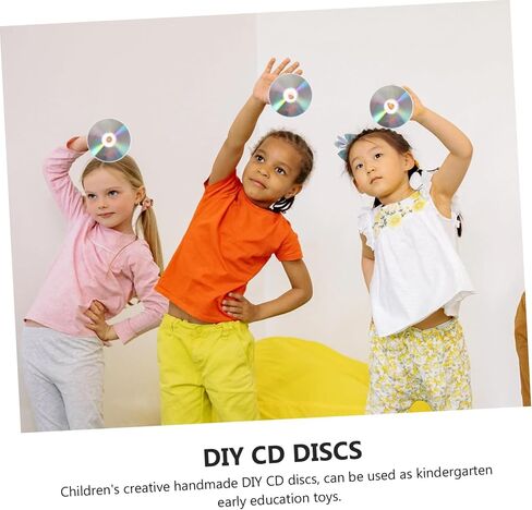 50PCS Handmade Decorative CD Discs for DIY Home Décor Unique Bird Design Recycled Craft Supplies Suitable for Creative Projects in Saudi Arabia