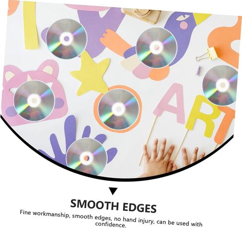 50PCS Handmade Decorative CD Discs for DIY Home Décor Unique Bird Design Recycled Craft Supplies Suitable for Creative Projects in Saudi Arabia