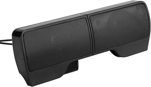 كمبيوتر محمول SUNGOOYUE، مكبر صوت بمشبك USB مزود بمحركات 2x40 مم، نظام صوت ستيريو 3 وات، التحكم في مستوى الصوت، مادة ABS، متوافق مع أجهزة الكمبيوتر المكتبية والكمبيوتر المحمول in Kuwait