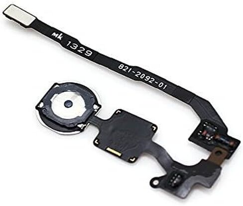 ePartSolution-iPhone 5S Black Touch ID Sensor Home Button Module الشريط مع مفتاح استبدال الكابل المرن in Saudi Arabia