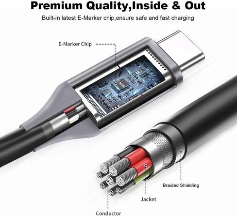شاحن USB C 65 واط لجهاز Lenovo GX20P92530 سلك محول التيار الكهربائي in Saudi Arabia