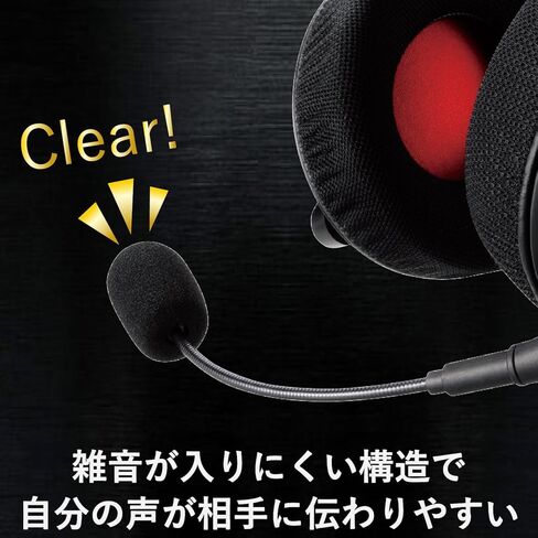 ELECOM Gaming headset [DUX] 4 pole pin binaural overhead type with microphone & volume controller HS-DUX50BK (Japan Import) in Saudi Arabia