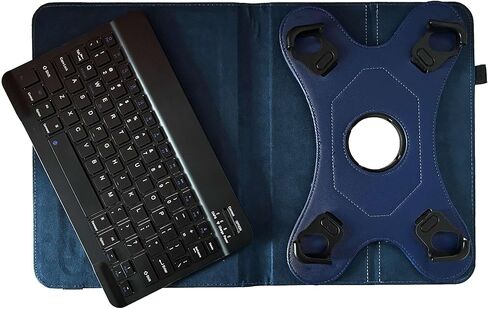 Navitech Blue Rotational Bluetooth Keyboard Case Compatible with TCL NXTPAPER 11 Plus 11.5" Tablet in Saudi Arabia