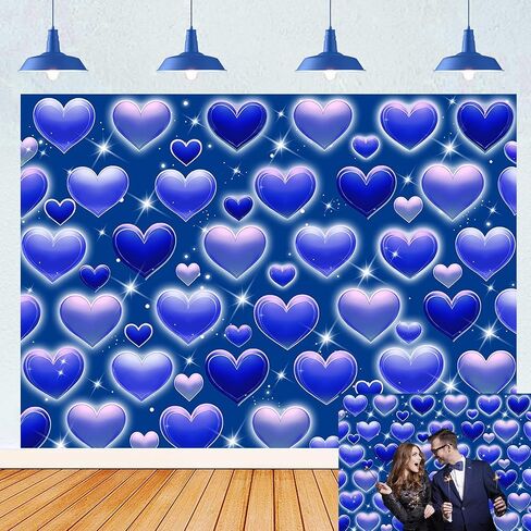 Pink Heart Photo Backdrop Valentine's Day Retro Heart Early 2000s 90s Glitter Love Photography Background Adults Kids Valentine Y2K Old School Birthday Party Decor Banner Photo Props (Pink, 7x5FT) in Saudi Arabia