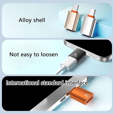 محول من النوع C إلى USB 3.1 بسرعة 10 جيجابت في الثانية محول محمول من النوع C نقل بيانات عالي السرعة للهواتف اللوحية in Kuwait