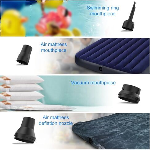 Cordless Electric Duster, High Power Rechargeable Air Blower with 3 Speed Settings and 6 Nozzles for Home Office Electronics and Car Interior (AD33 Standard Version) in Saudi Arabia