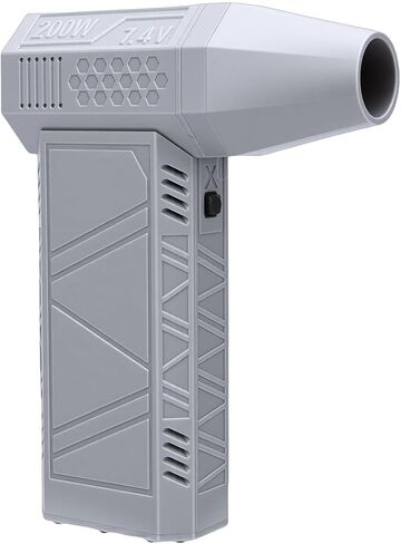 Yunseity Electric Air Duster, 130000RPM Cordless Blower with 200W Brushless Motor and 4000mAh Battery, for Keyboard Computer Car Home Inflatable Bed in Saudi Arabia