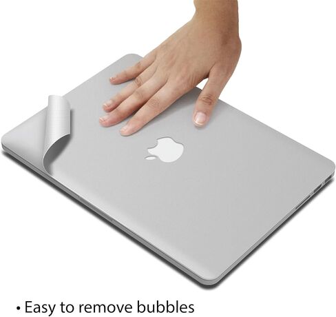 ملصق IBenzER Premium MacBook Body Skin - ملصق حماية كامل لجهاز Apple MacBook Retina Pro 13 بوصة A1502 A1425 فضي (10 عبوات) SK-MR13-A-ACD10 in Saudi Arabia