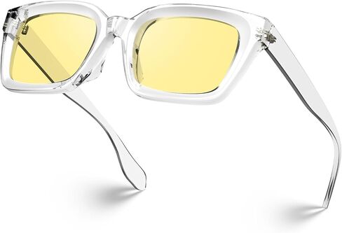 VISOONE Square Computer Glasses Fashion Eyeglasses Frame Women Men Gaming Vision Montana in Saudi Arabia