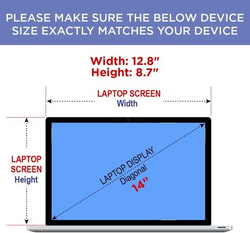 واقي شاشة ممتاز مضاد للوهج لأجهزة الكمبيوتر المحمول ASUS مقاس 14 بوصة تعمل باللمس 2 في 1 VivoBook TM420UA - TM420UA-IS79T in Saudi Arabia
