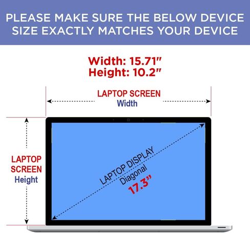 واقي شاشة ممتاز مضاد للتوهج لجهاز HP ENVY مقاس 17.3 بوصة تعمل باللمس للكمبيوتر المحمول الجيل الحادي عشر 17-cg1065cl 2 Pack in Saudi Arabia