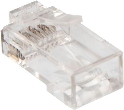 NavePoint CAT6A Ethernet RJ45 Plug, UTP, 50 Pack, C6A-8P8C, CE Compliance in Saudi Arabia
