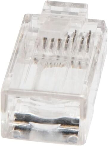 NavePoint CAT6A Ethernet RJ45 Plug, UTP, 50 Pack, C6A-8P8C, CE Compliance in Saudi Arabia